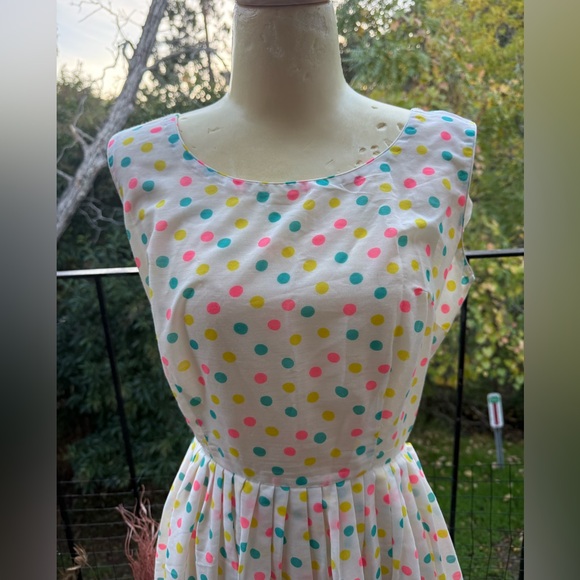 Vintage 1950’s Polka Dot Party Dress - Picture 7 of 8